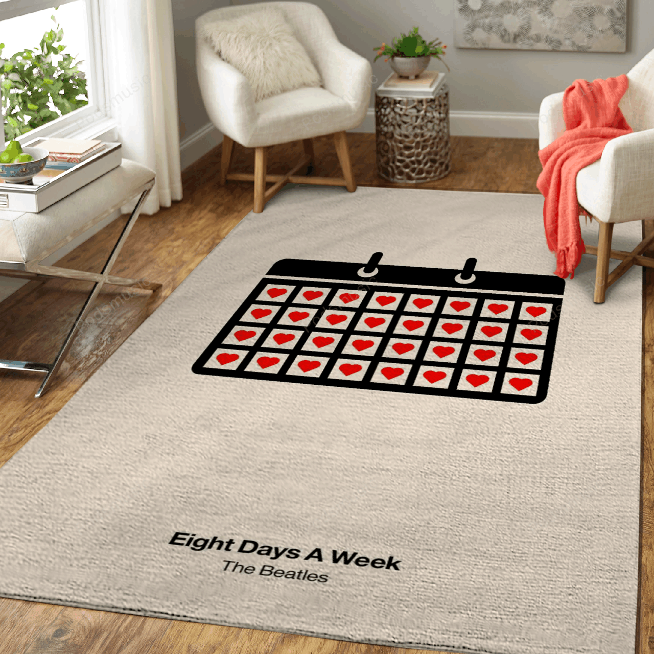 Eight Days A Week – Music Art For Fans Area Rug Carpet
