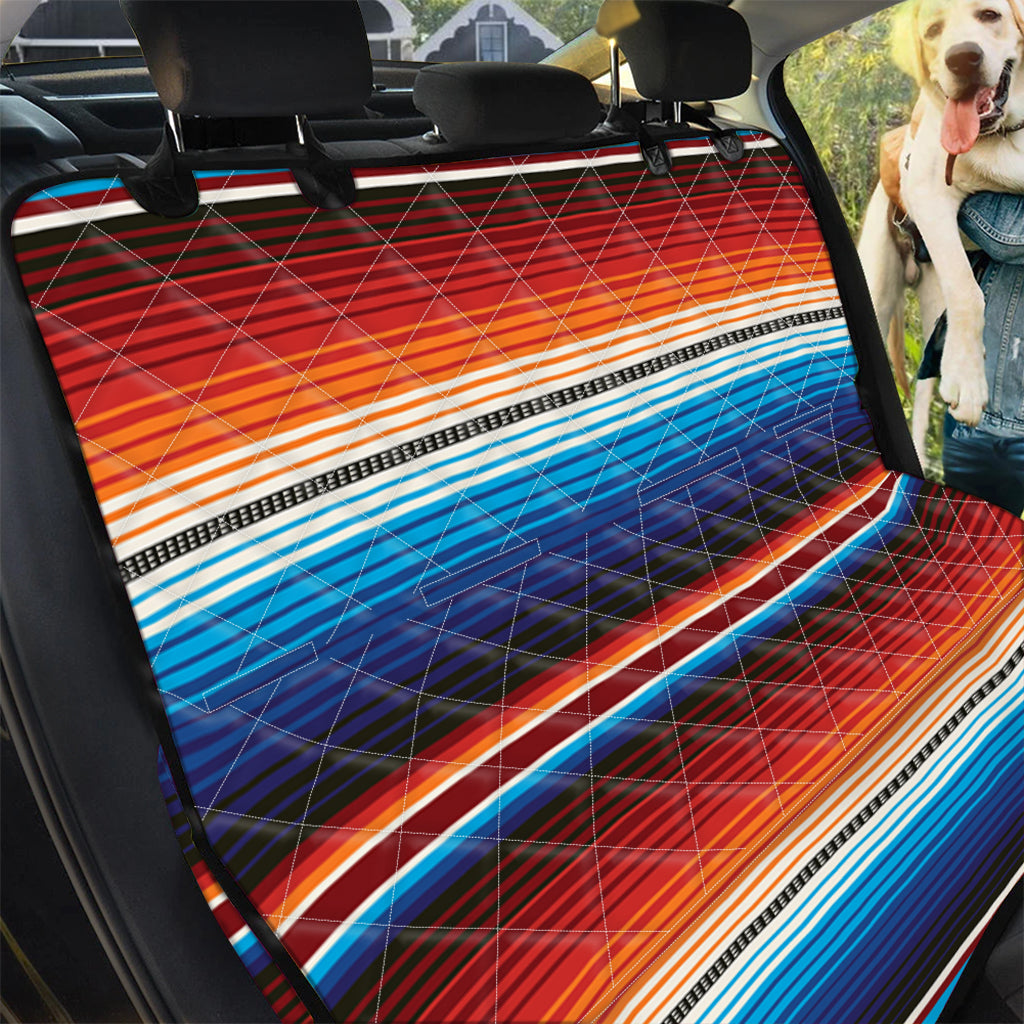 Tribal Mexican Blanket Pattern Print Pet Car Back Seat Cover