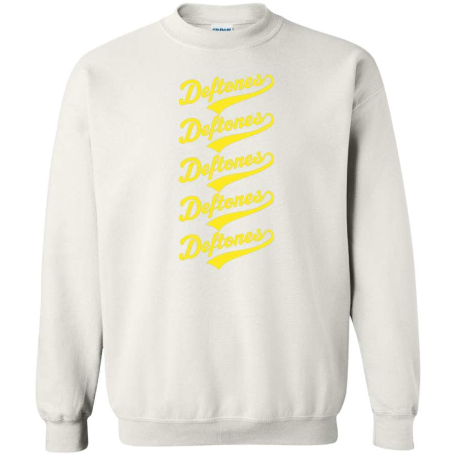 AGR Deftones Script Crewneck Pullover Sweatshirt