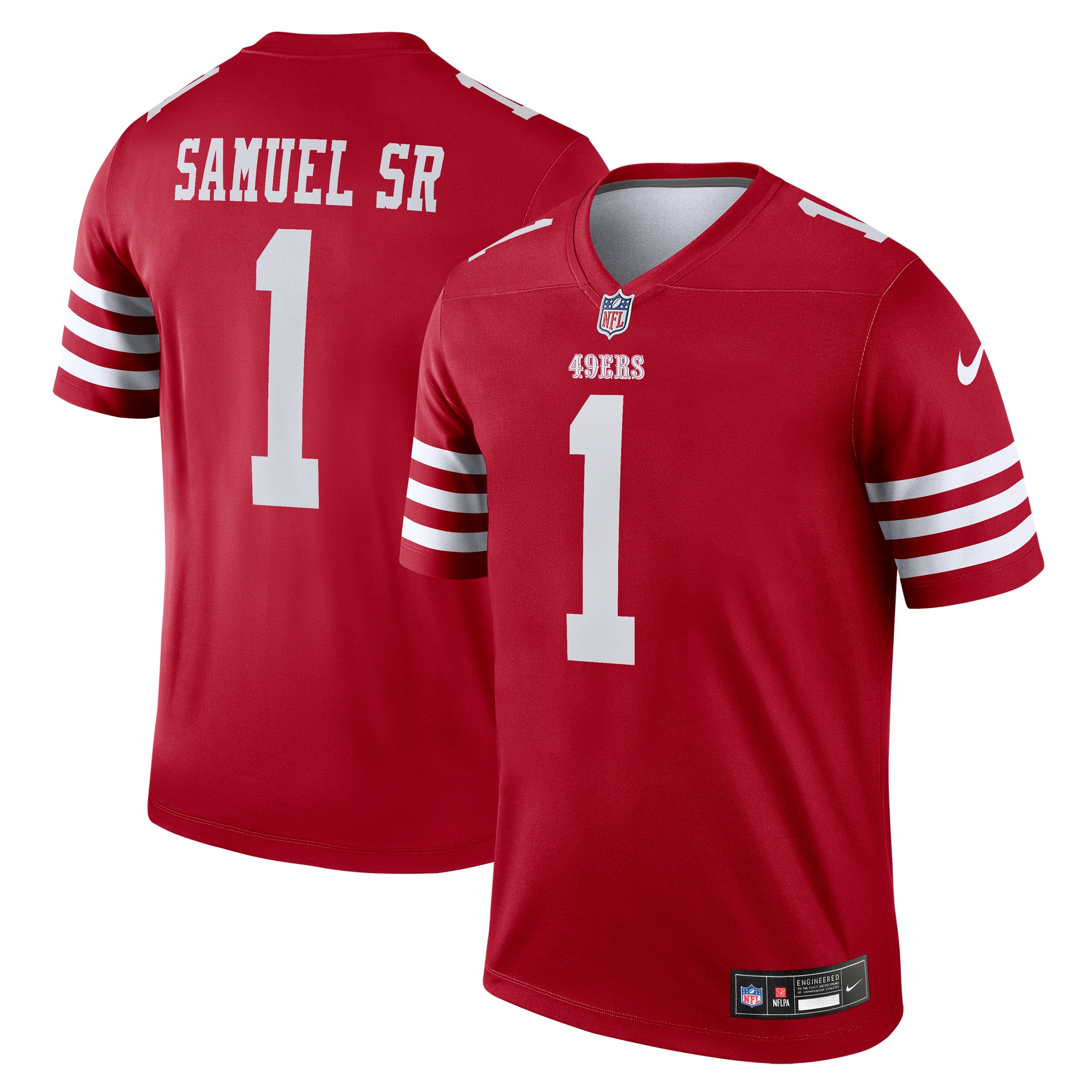 Deebo Samuel Sr San Francisco 49ers Legend Jersey – Scarlet