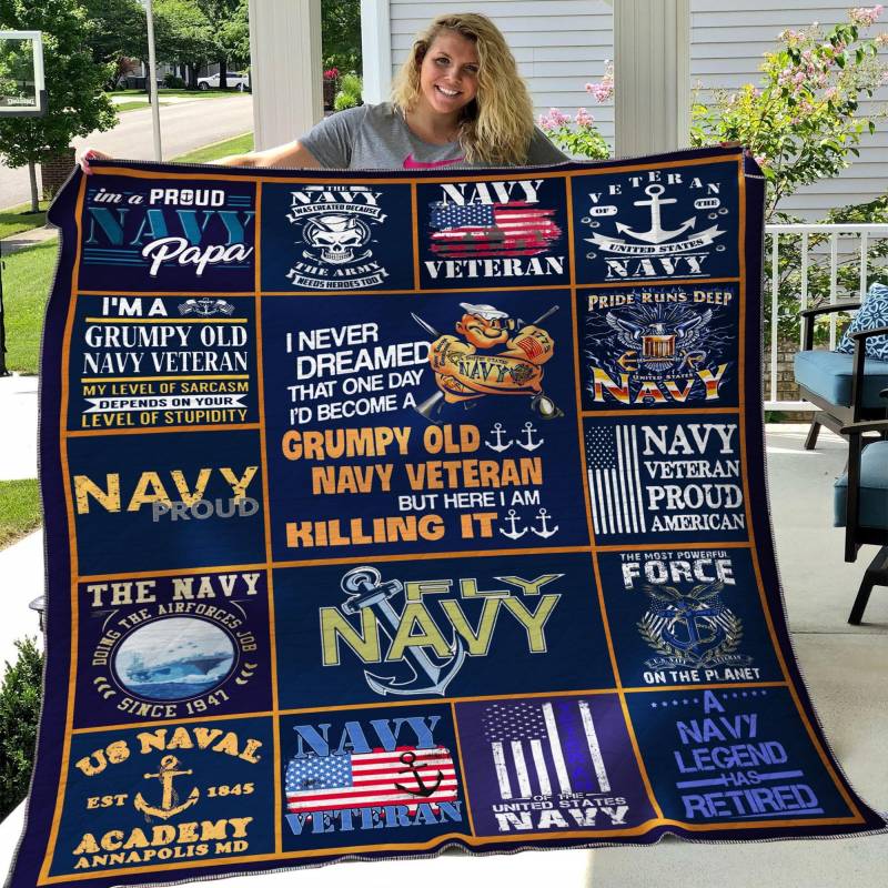 A BC – Navy Veteran Quilt Blanket