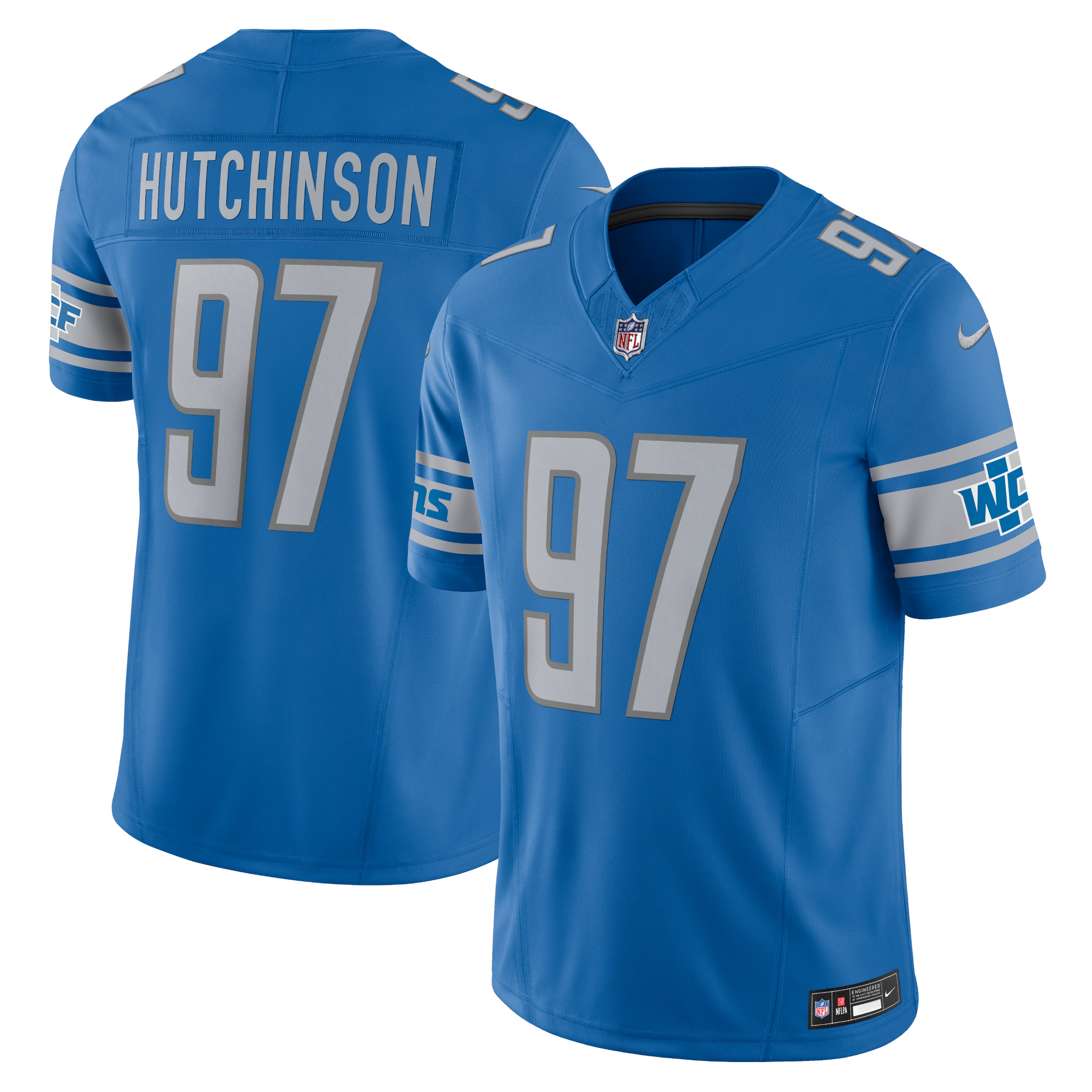 Aidan Hutchinson Detroit Lions Vapor F.U.S.E. Limited Jersey – Blue