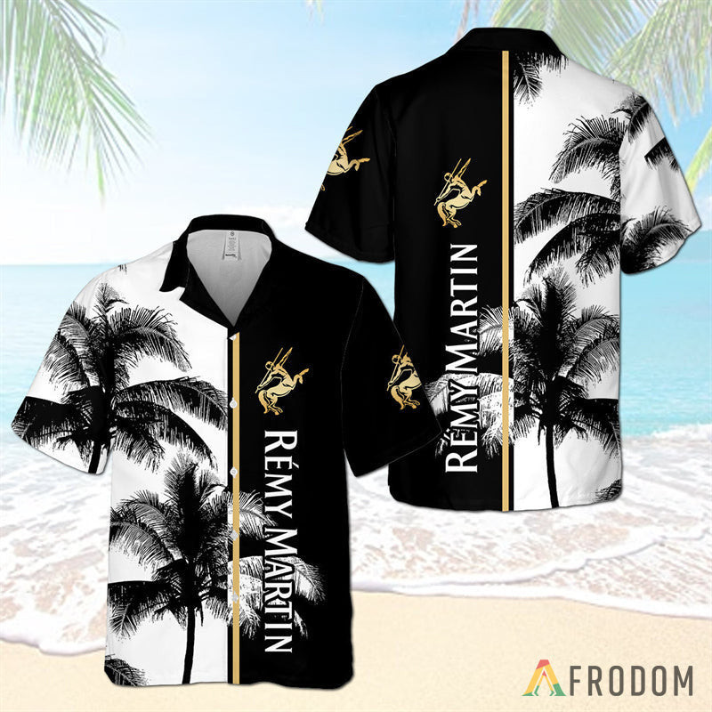 Remy Martin Tropical Coconut Trees Hawaiian Shirt