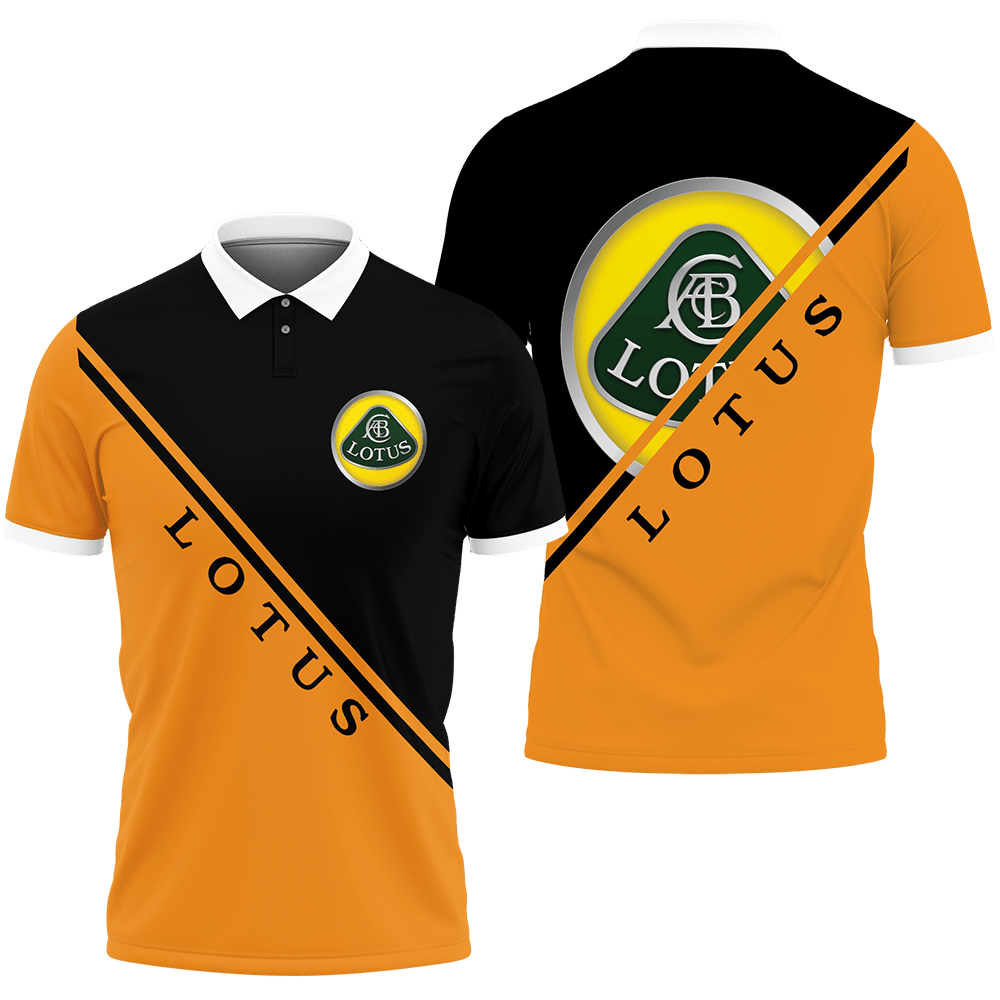 3D Printed Lotus An-Lt Polo Shirt Ver 1 (Orange)