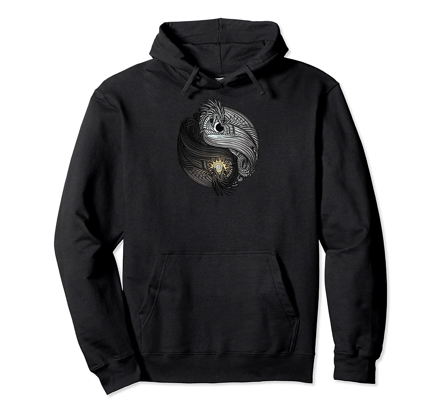 The Dreaming Dragon Sun and Moon Yin Yang Dragons Pullover Hoodie, T-Shirt, Sweatshirt