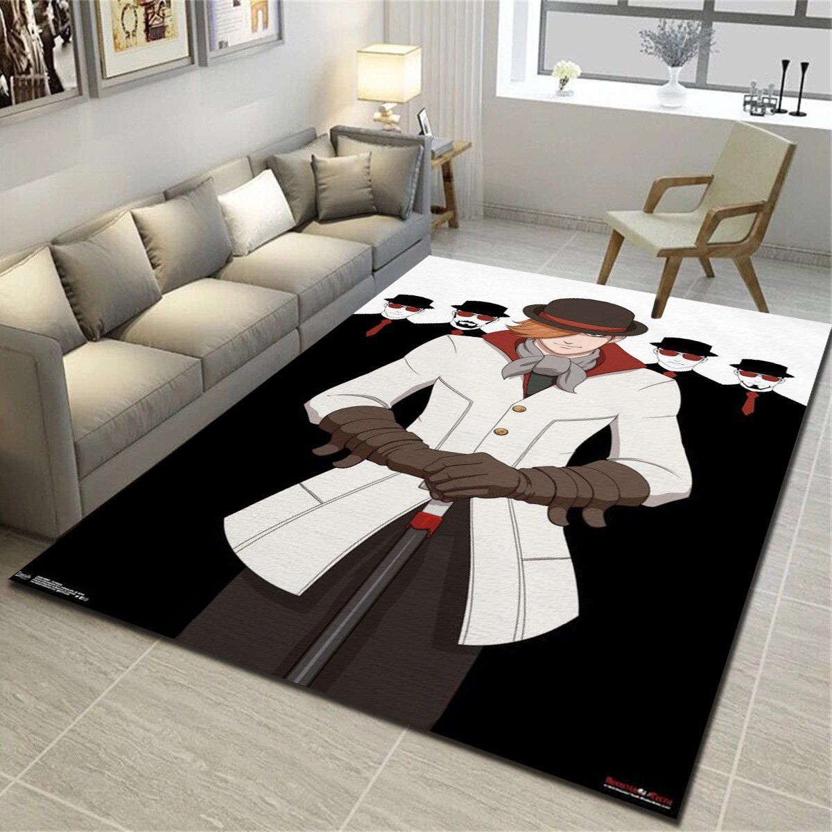 Rwby Torchwick Area Rugs, Living Room Carpet