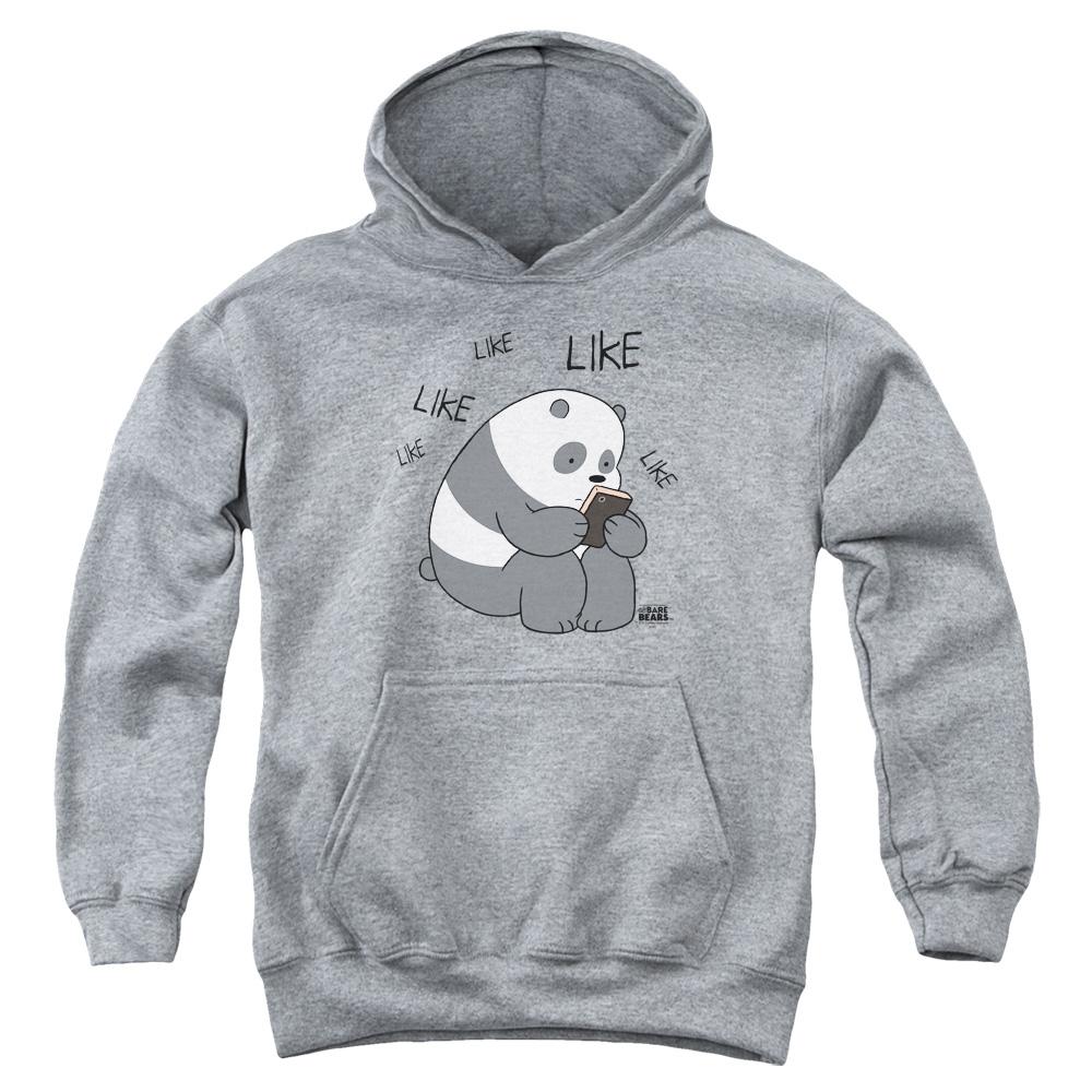 We Bare Bears Like Like Like Kids Youth Hoodie Athletic Heather