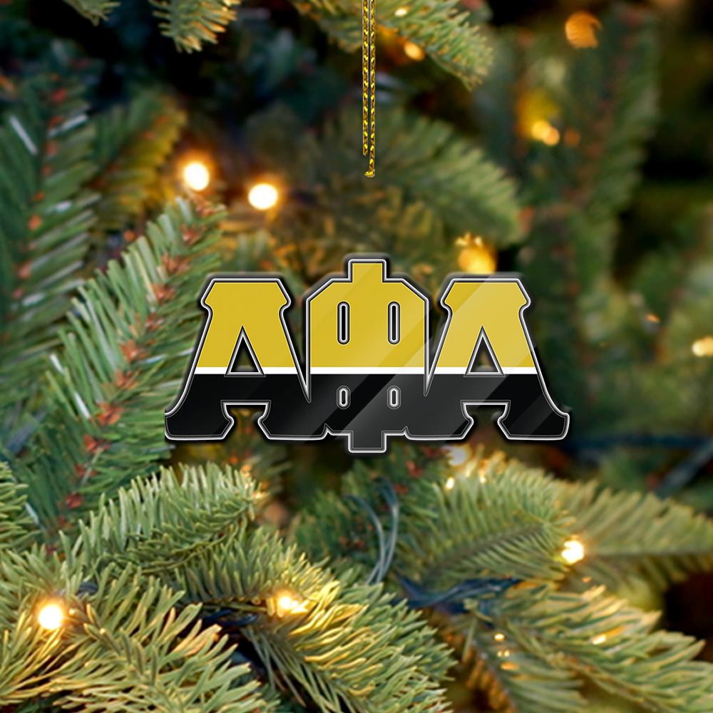 Wonderprint Ornament – Alpha Phi Alpha Greek Letter Ver2 Shape Acrylic Ornament Lt10