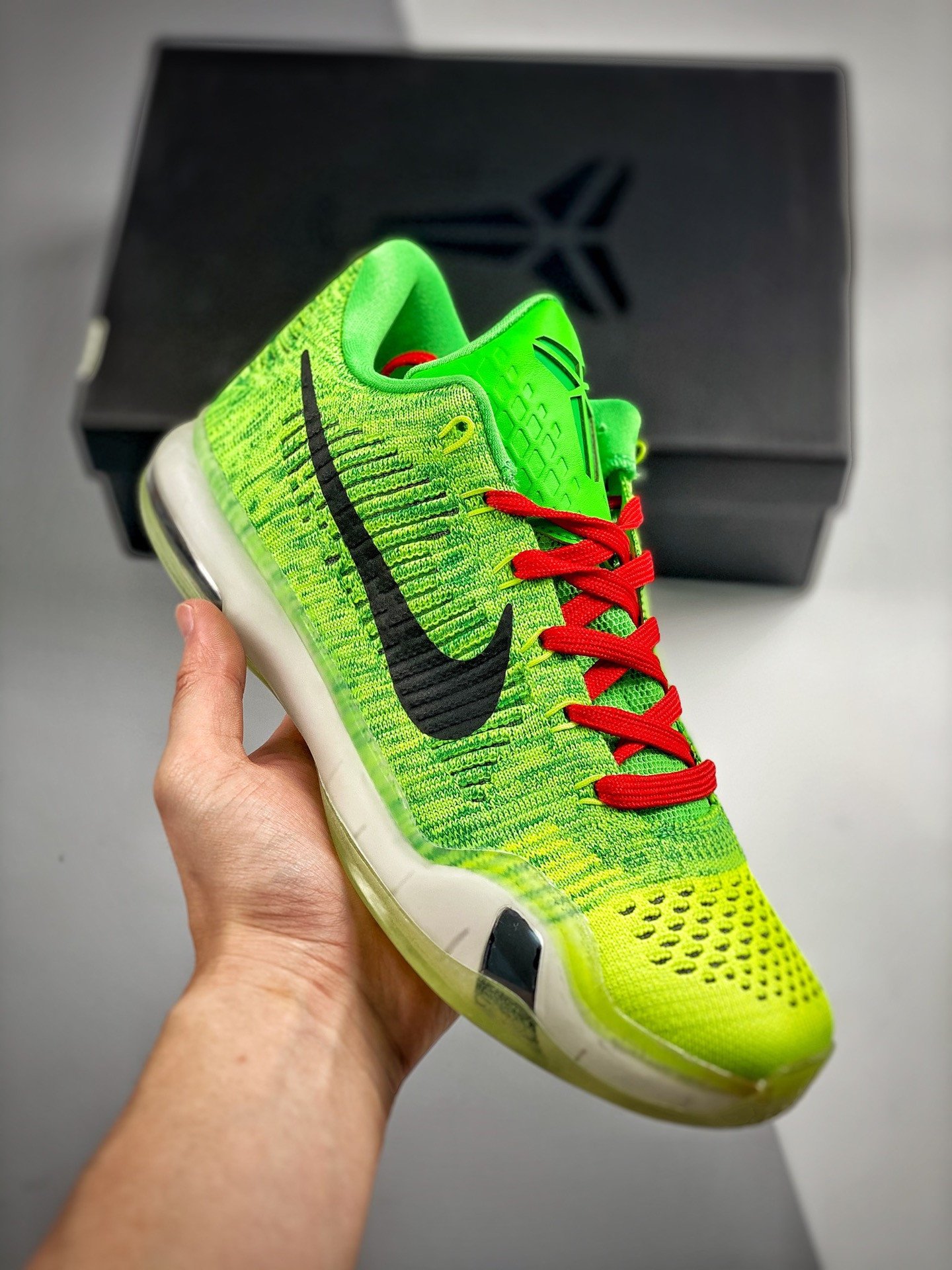 NIKEiD Kobe 10 Elite Low Grinch Multi-Color 802817-993 5338409