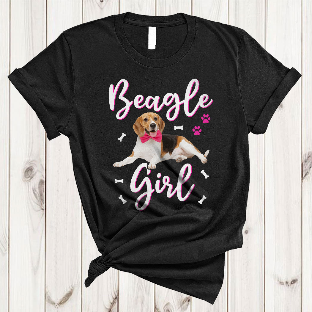 Beagle Girl Funny Women Puppy Mom Dog Mama Dog Paws Pet Owner Lover Gifts T-Shirt