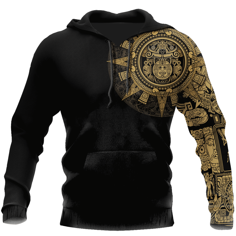 Aztec Jaguar Warrior Men And Women 3D Full Printing Hoodie Zip Hoodie