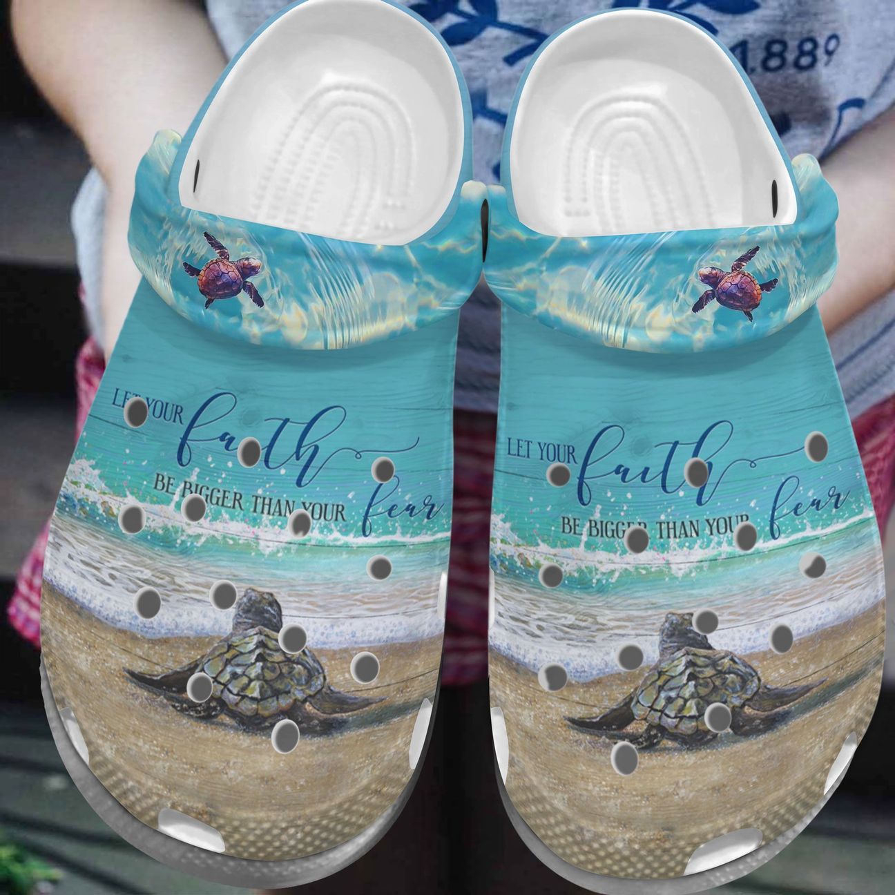 Sea Turtle Personalized Clog, Custom Name, Text, Color, Number Fashion Style For Women, Men, Kid, Print 3D Baby Turtle