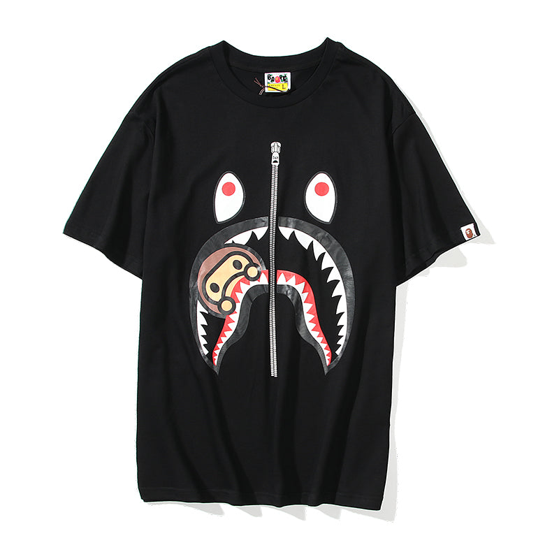 Bape Shark Head Kids Milo Cotton T Shirt 5087