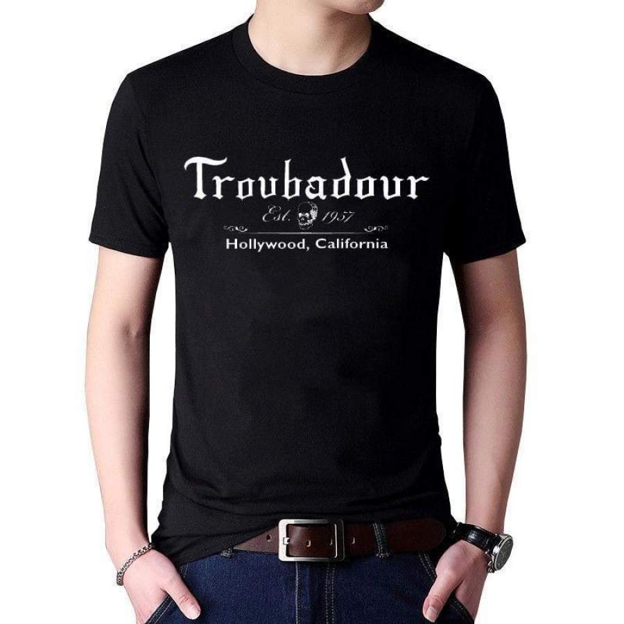 Troubadour Hollywood, California Nightclub Rock Music New T-Shirt