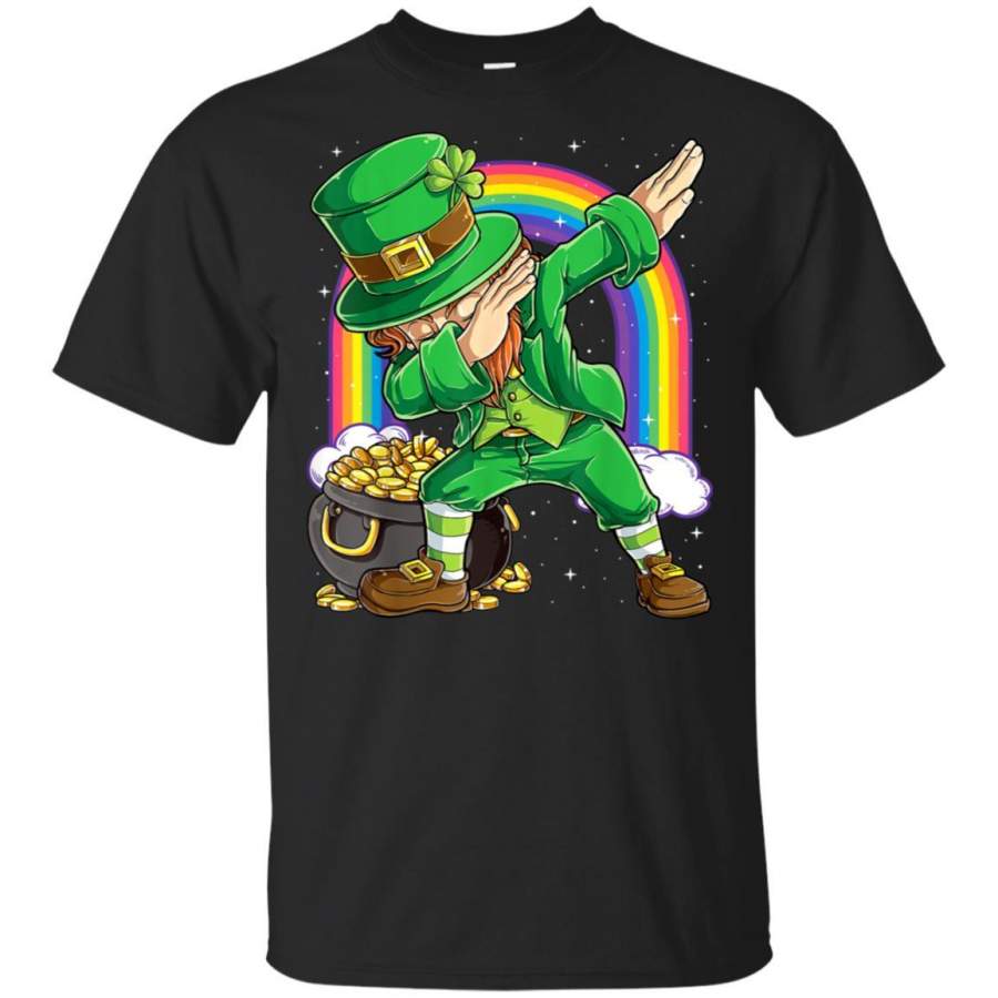 Dabbing Leprechaun T Shirt St Patricks Day Boys Kids Men Dab