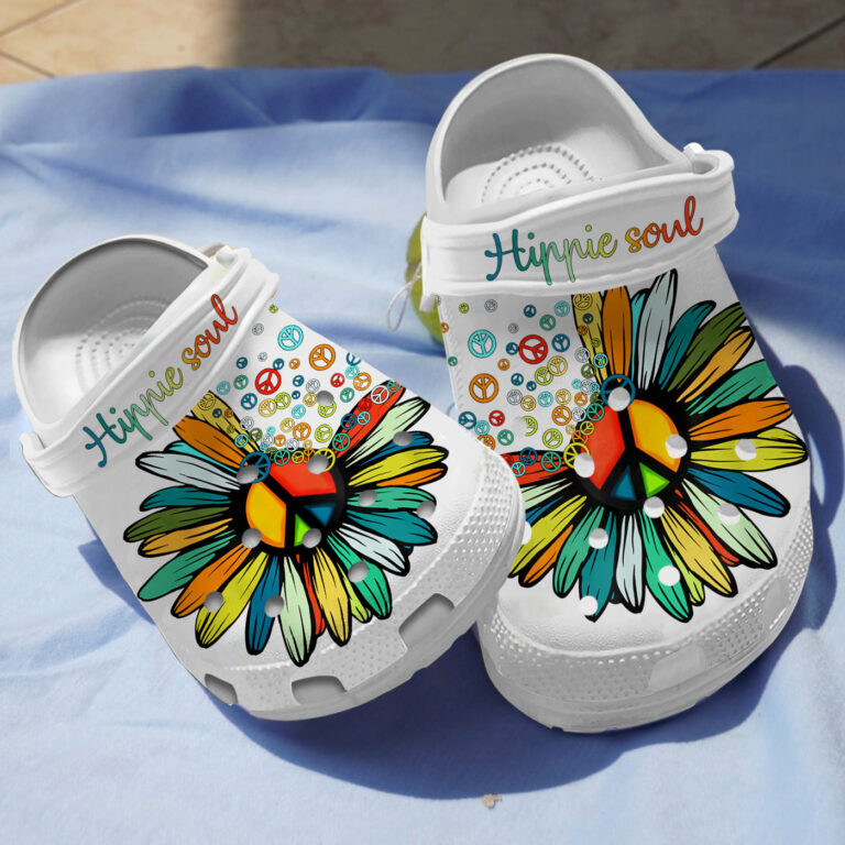 Hippie Soul Floral Clogs Crocs Shoes Gift For Mothers Day – Hs-Floral277