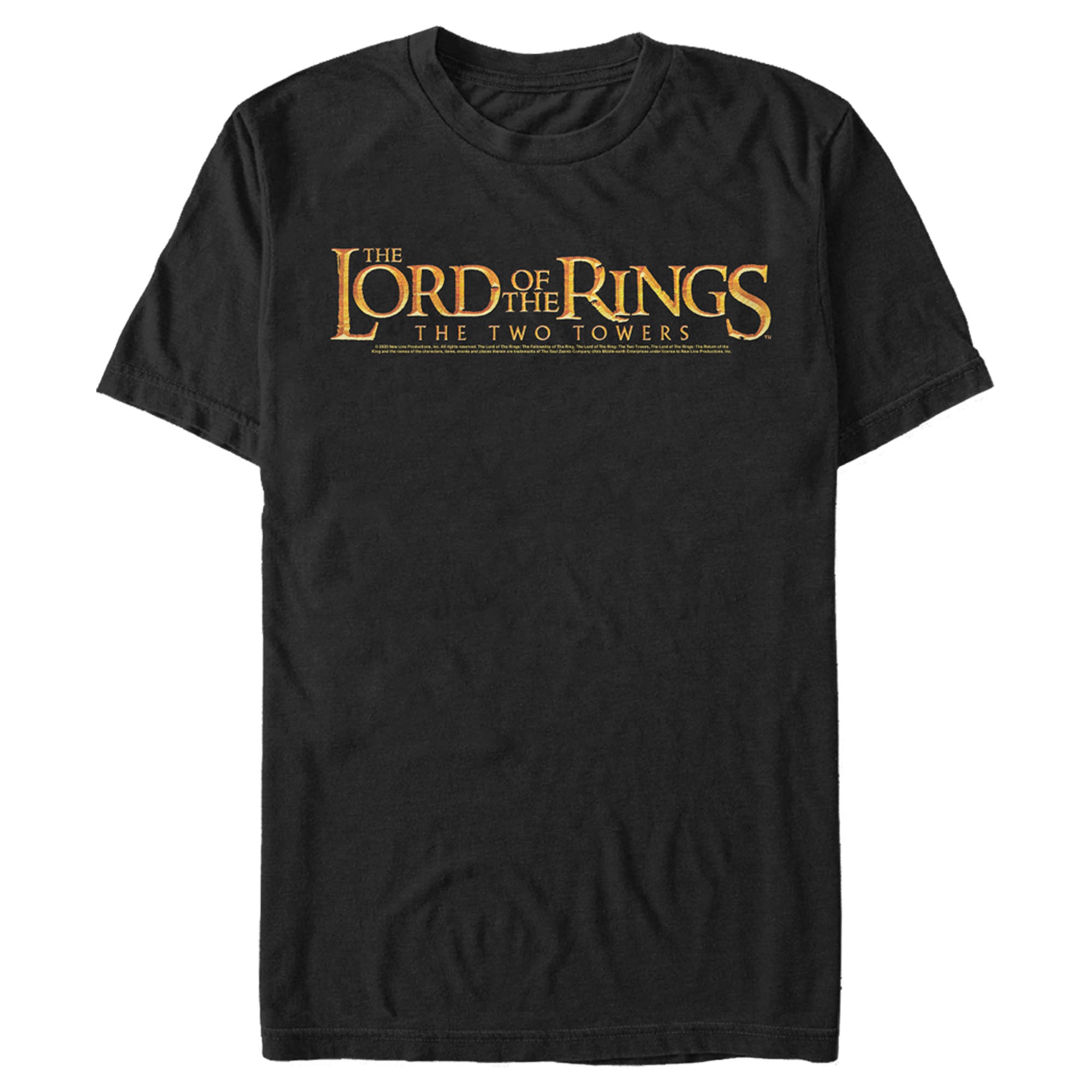 The Lord Of The Rings Men’S Two Towers Logo  T-Shirt