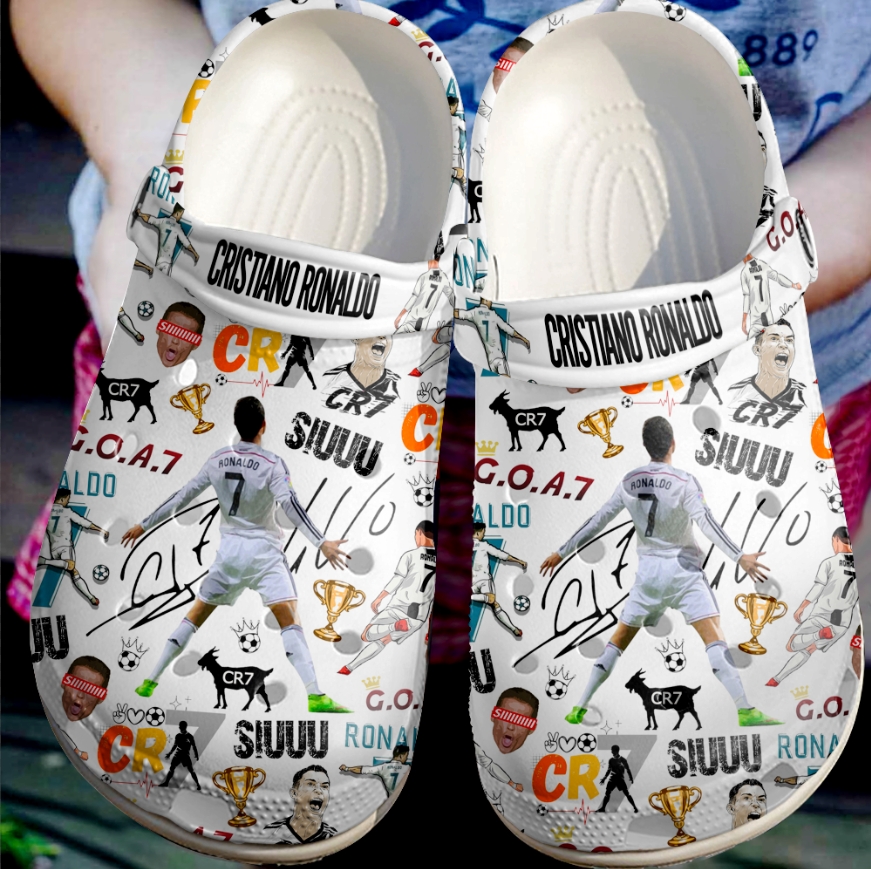 Cristiano Ronaldo CR7 Crocs Crocband Clogs Shoes Comfortable For Men Women and Kids 2