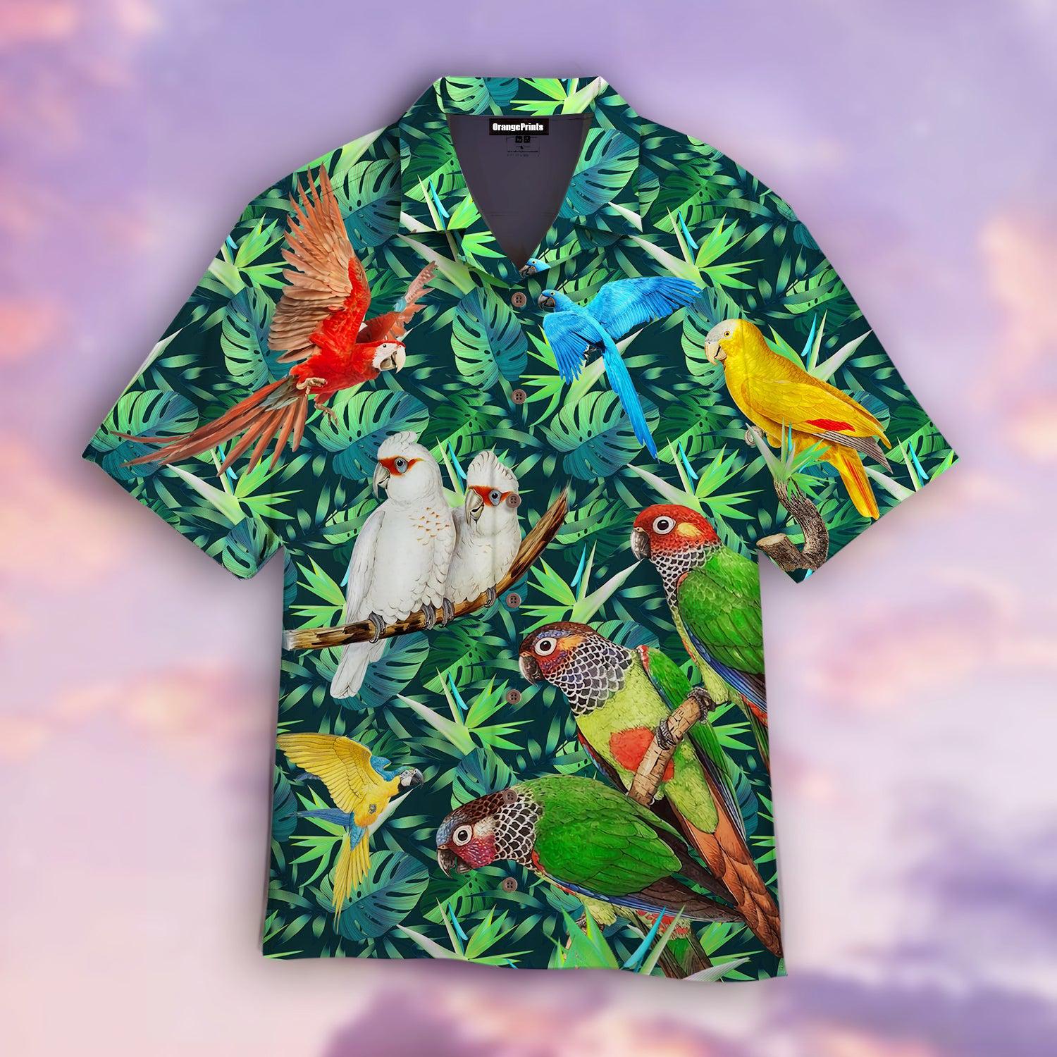 Vintage Parrots Tropical Hawaii Shirt For Men Women Ha31296