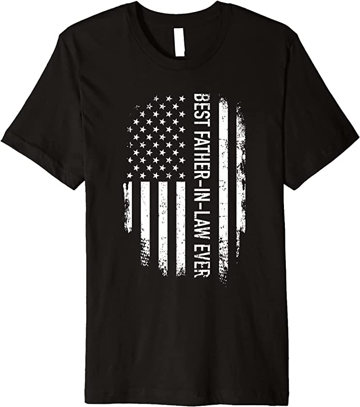 Best father-in-law ever US american vintage flag Premium T-Shirt