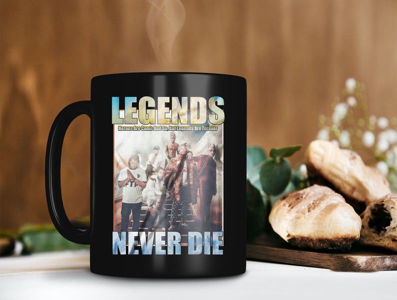 Black Mug Tribute To Hip Hop Legend Mug Legend Never Die Mug Rap Hip Hop Mug Retro Vintage Mug Premium Sublime Ceramic Coffee Mug H99