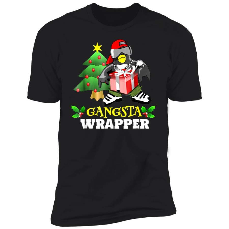 Gangsta Wrapper T Shirt Penguin Shirt Christmas Presents