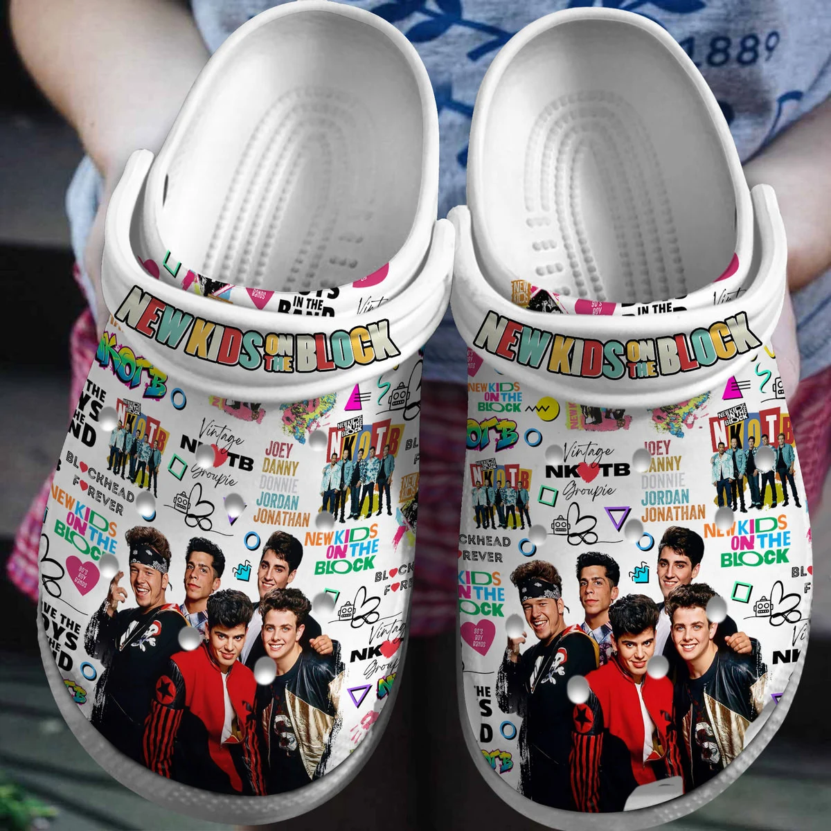 Premium New Kids On The Block Music Crocs Crocband Clogs Shoes Comfortable For Men Women and Kids 2