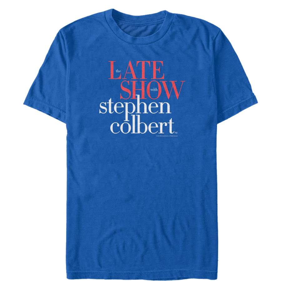 The Late Show with Stephen Colbert Men’s Text Logo T-Shirt