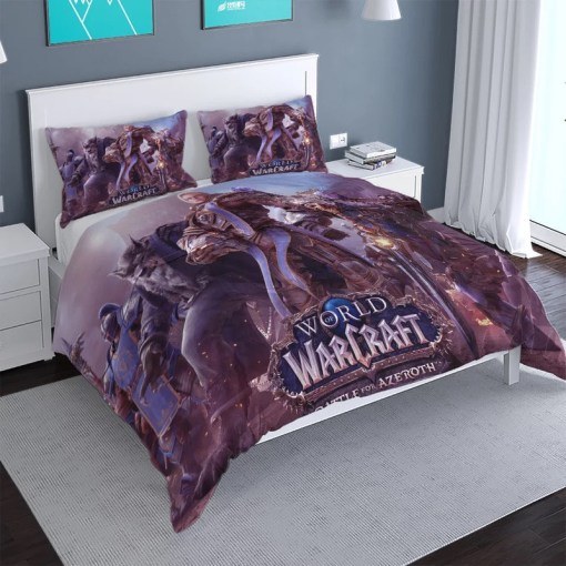 World Of Warcraft 17 Duvet Cover Pillowcase Home Decor 3D Bedding Set 33