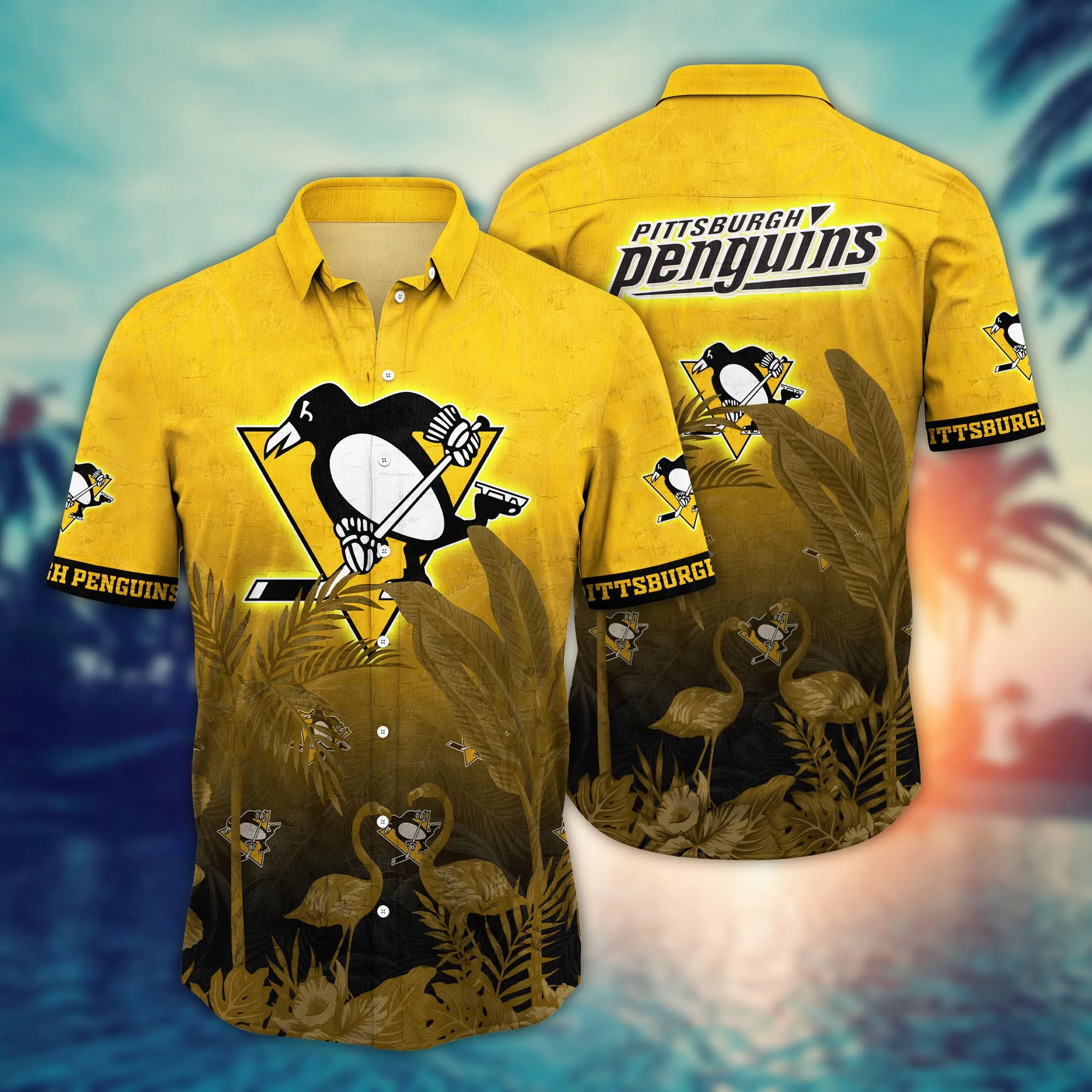 Pittsburgh Penguins Nhl Hawaiian Shirt Bikinistime Aloha Shirt