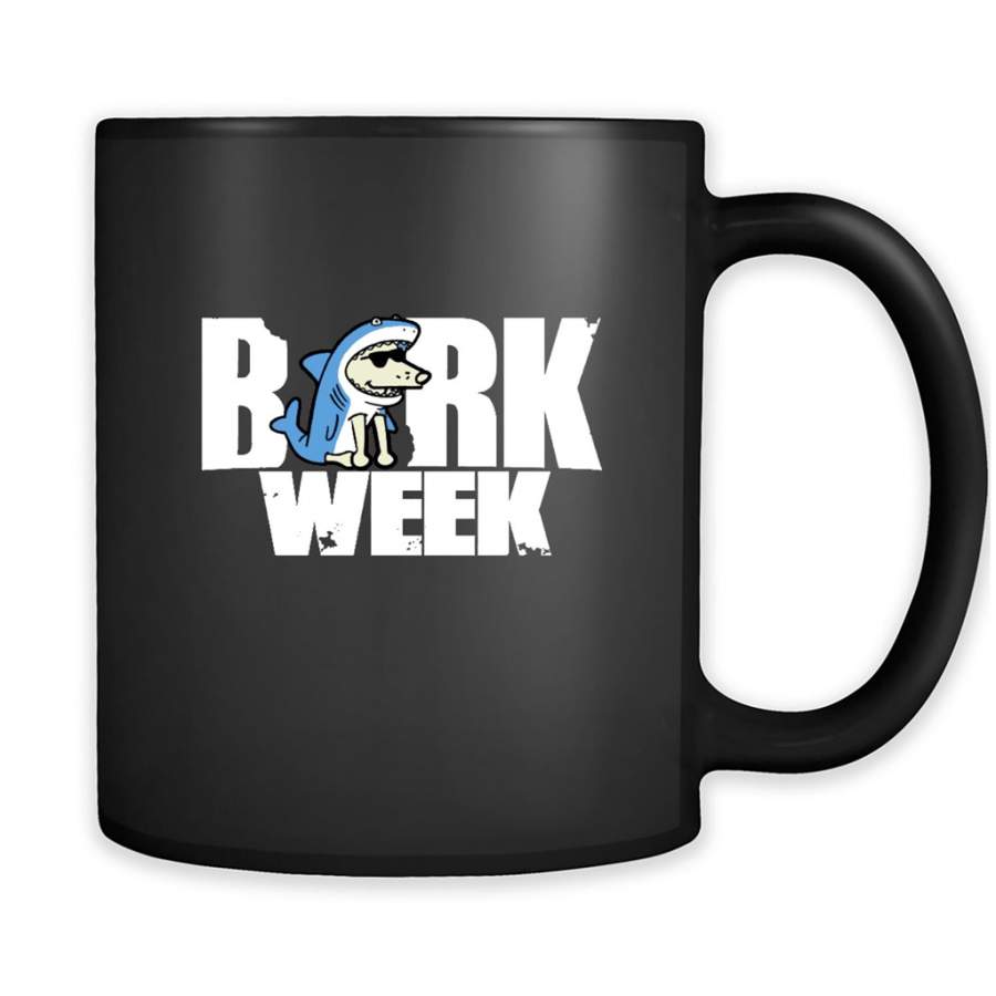 BarkWeek Shark Funny Gift – Full-Wrap Coffee Black Mug