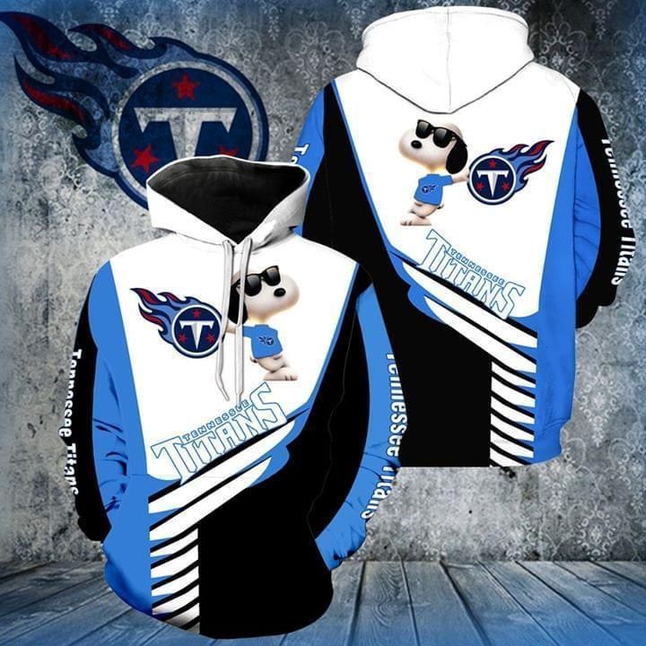 Tennessee Titans Snoopy 3D All Over Print Hoodie, Zip-Up Hoodie