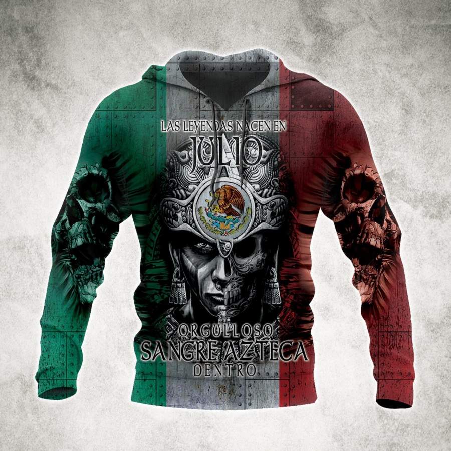 Aztec Warrior Mexican 07  Hoodie All Over Printed