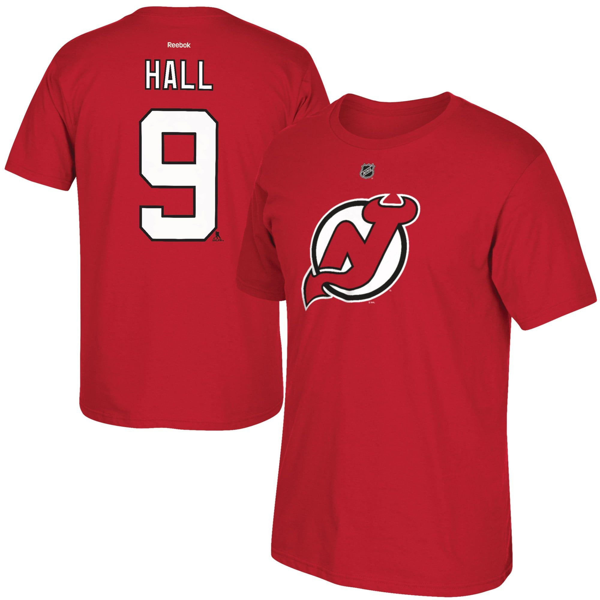 Men’S Reebok Taylor Hall Red New Jersey Devils Name & Number T-Shirt