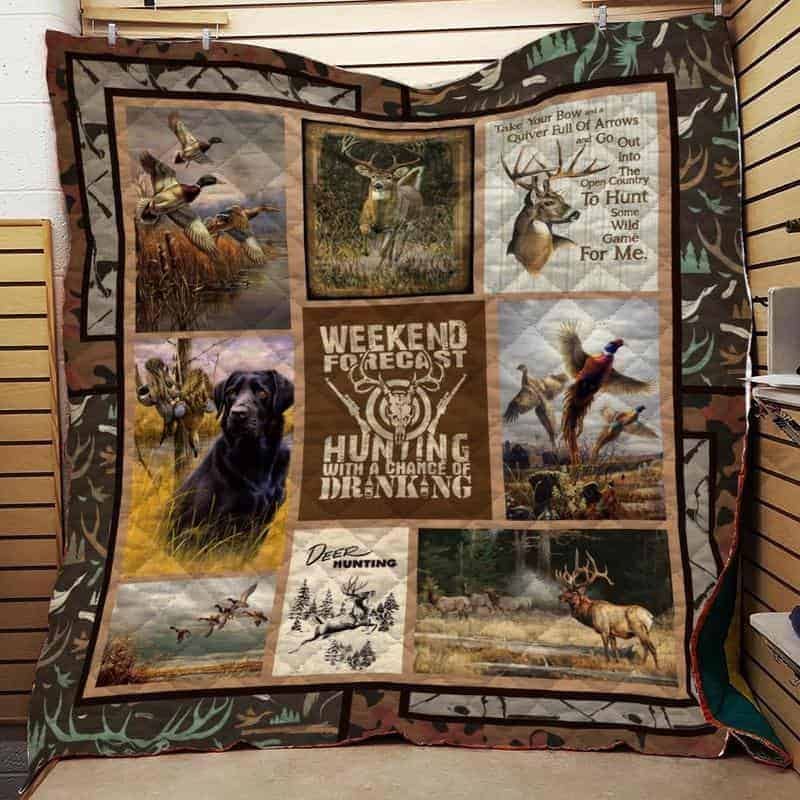 Huntin 3D Quilt Blanket HGM1567