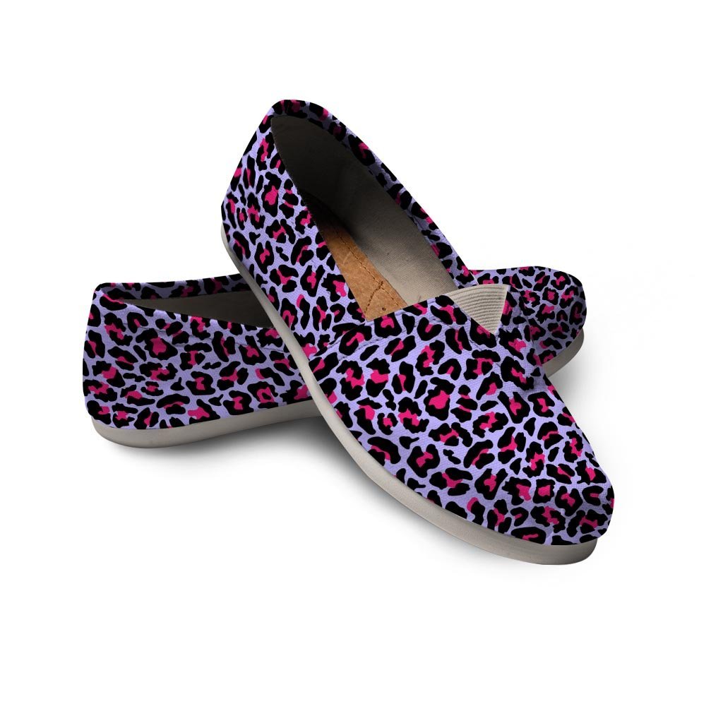 Neon Leopard Canvas Shoes