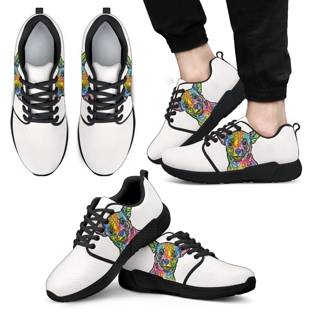 Chihuahua Design Men’s Athletic Sneakers – Dean Russo Art