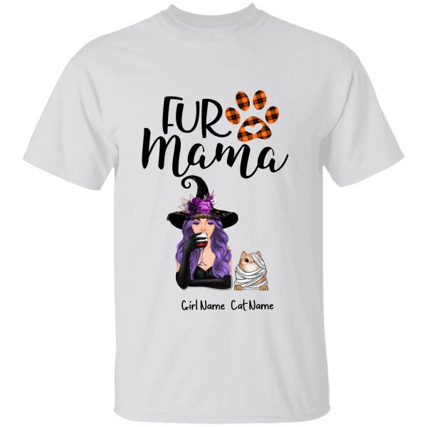 Fur Mama Personalized Halloween T-Shirt Ts-Nn41