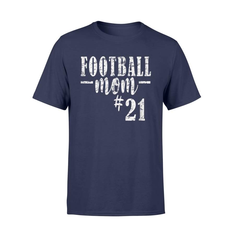 Football Mom Shirt #21, Personalized Football Jersey T Shirt
