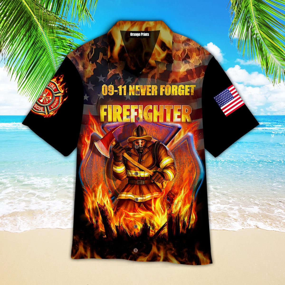 09-11 Never Forget Firefighter Aloha Hawaiian Shirts For Men & For Women | Wt6943