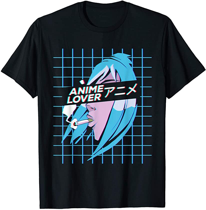 Anime Lover Cyberpunk Anime Aesthetic Retro Anime EGirl EBoy T-Shirt