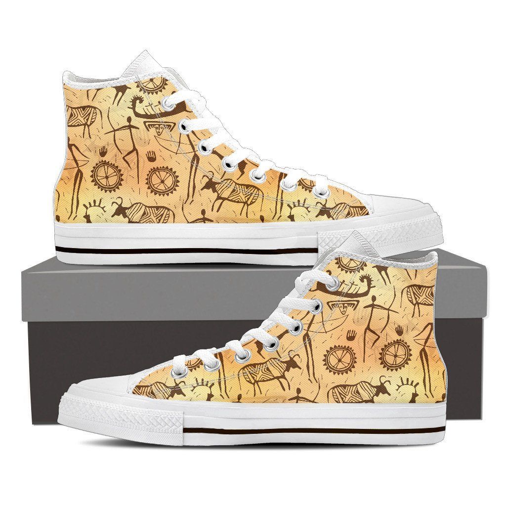 Anthropology Pattern High Top Shoes Sneakers