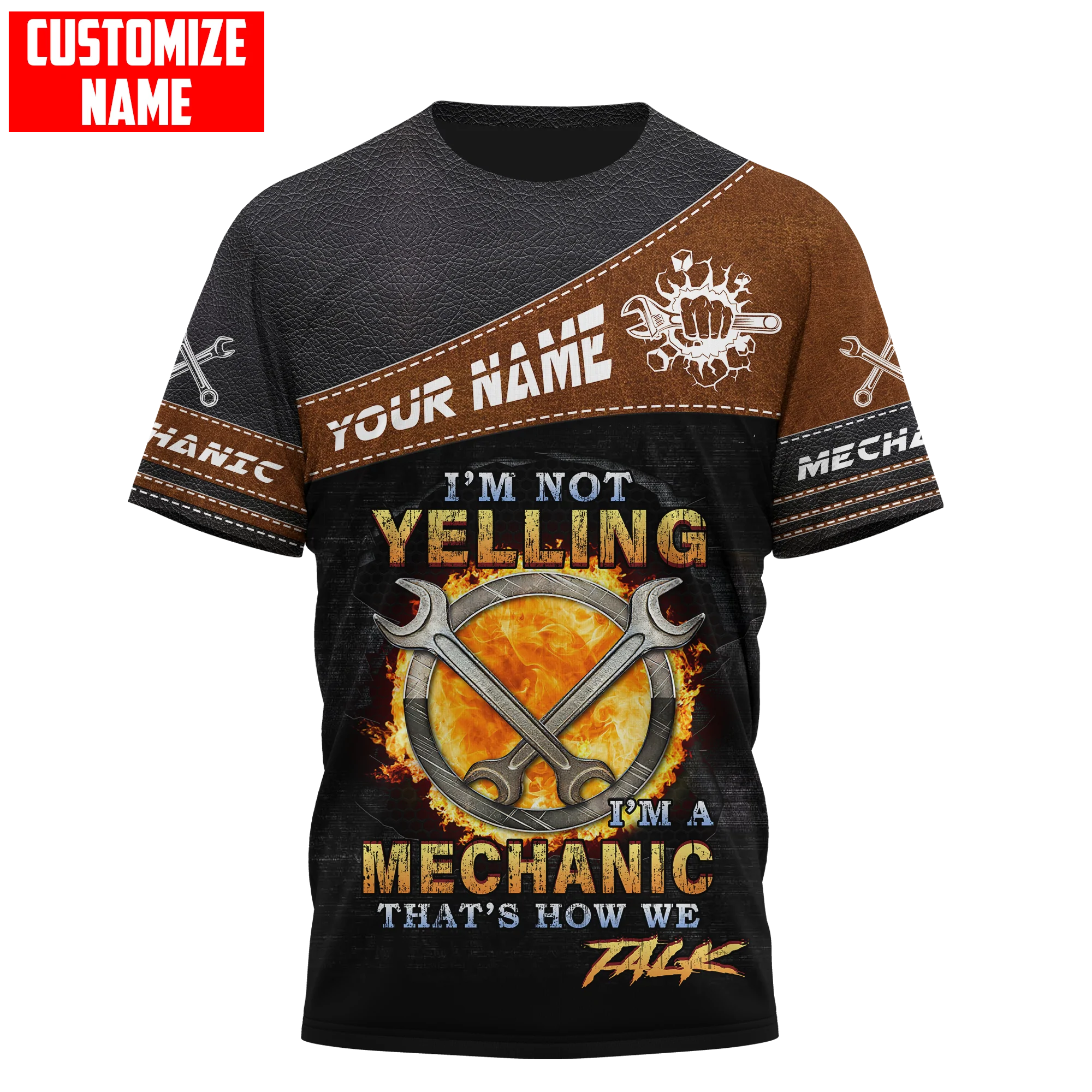 Customized Name Mechanic T Shirt I’M A Mechanic Tee Shirts Gift To Mechanician