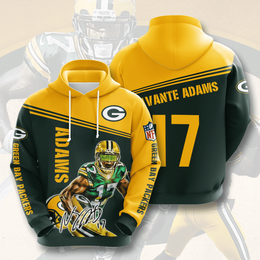 Davante Adams Green Bay Packers Green Bay Packers 3D Hoodie