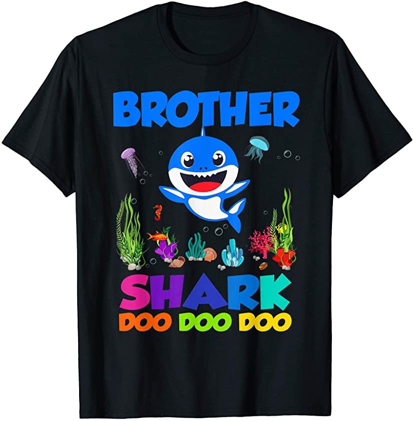 Cute Brother Shark Doo Doo Doo Funny Baby Shark Family T-Shirt