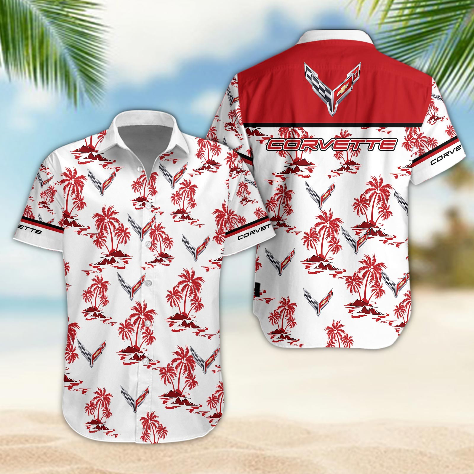 Chevrolet Corvette Hawaiian Shirt