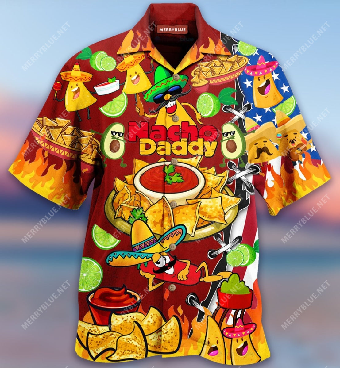 Nachos Daddy Funny Unisex Hawaii Shirt Ha42968