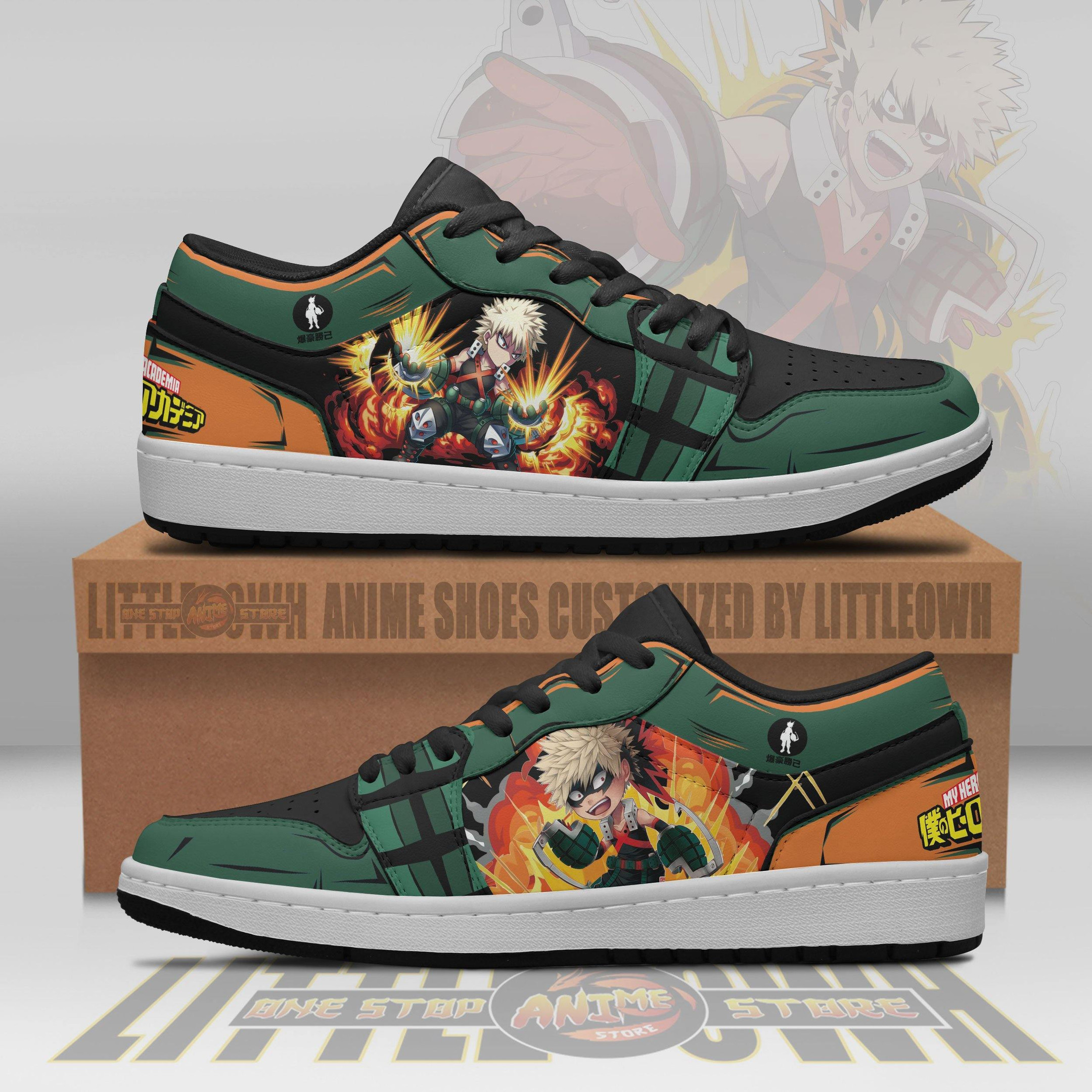 Katsuki Bakugo My Hero Academia Shoes Anime Jd Low Top Sneakers ...