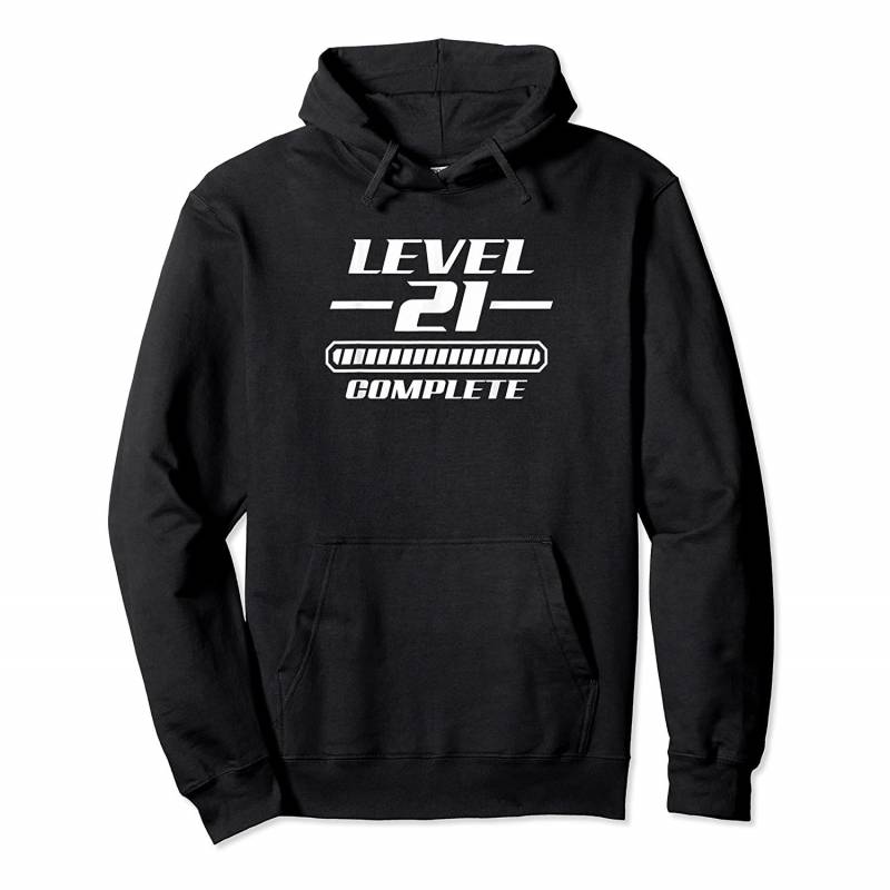 21st Bday Level 21 Complete Finally 21 Illustration Pullover Hoodie, T-Shirt, Sweatshirt