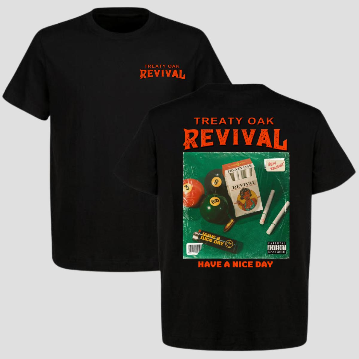 Treaty Oak Revival T-Shirt – Classic Retro Print Tee With Strong And Bold Street Style – Unisex